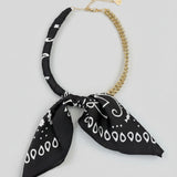Scarf Wrapped Collar Necklace