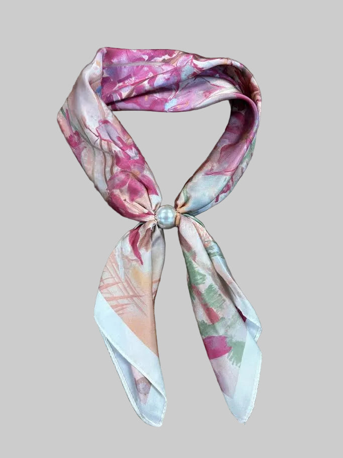 Long Magnetic Pearl Scarf