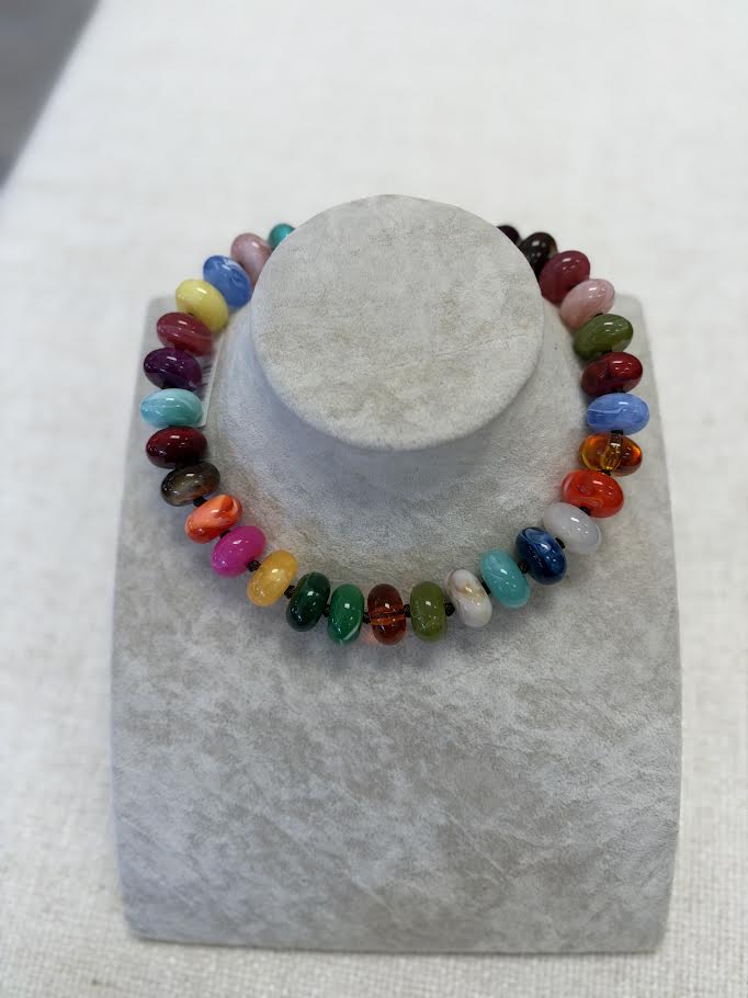 Flat Bead Magnetic Necklace