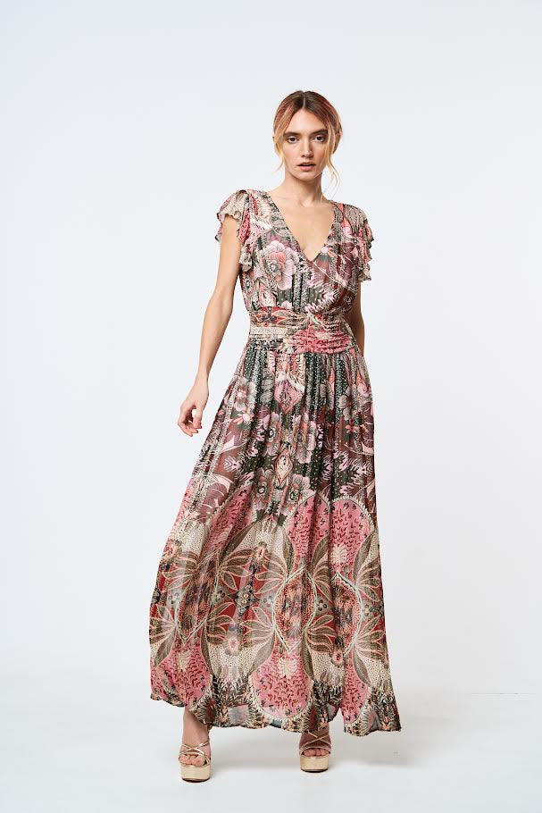 Jennsen Ruched Maxi Dress