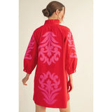 Applique Shift Dress