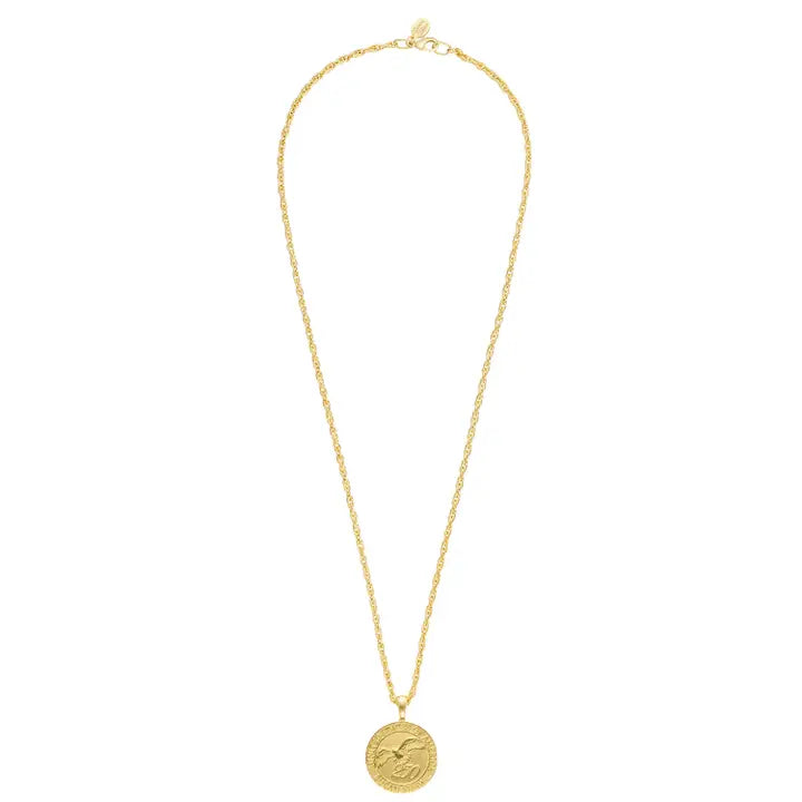 Gold USA Coin Necklace