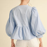 Peplum Bow Top