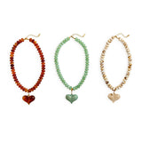 Happy Heart Beaded Necklace