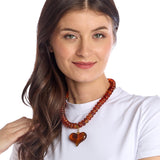 Happy Heart Beaded Necklace