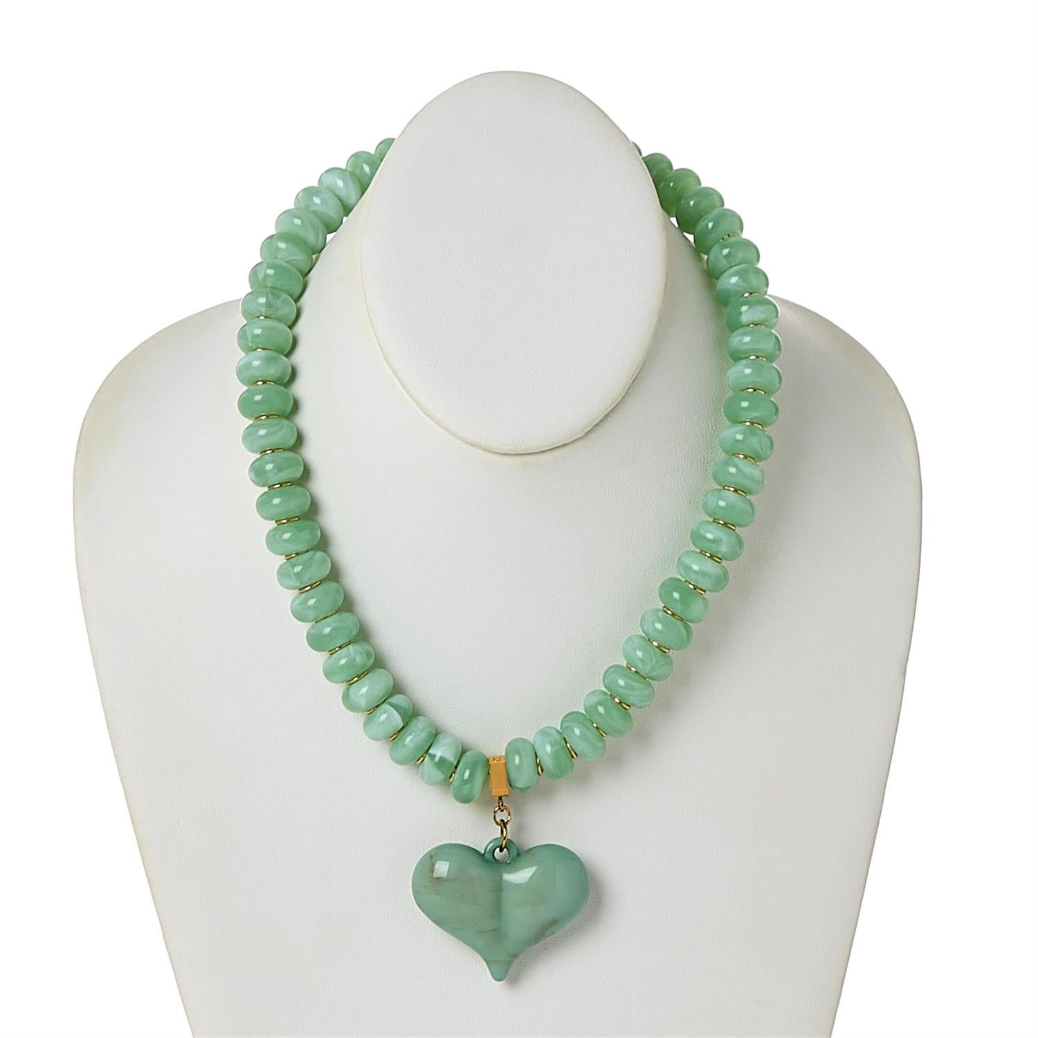 Happy Heart Beaded Necklace