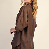Monica Ruffle Neck Blouse