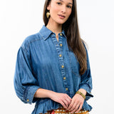 Laura Ruffled Denim Jacket