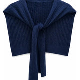 Nora Cable Knit Shoulder Wrap