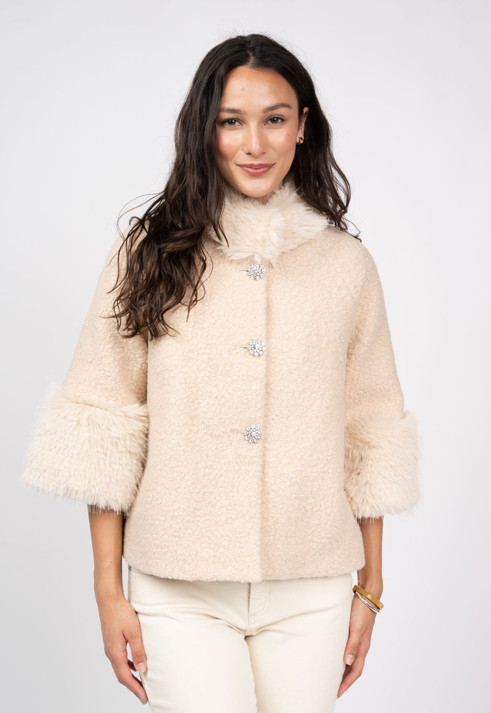 Melinda Fur Trim Jacket