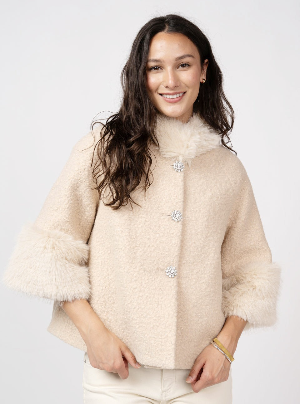 Melinda Fur Trim Jacket