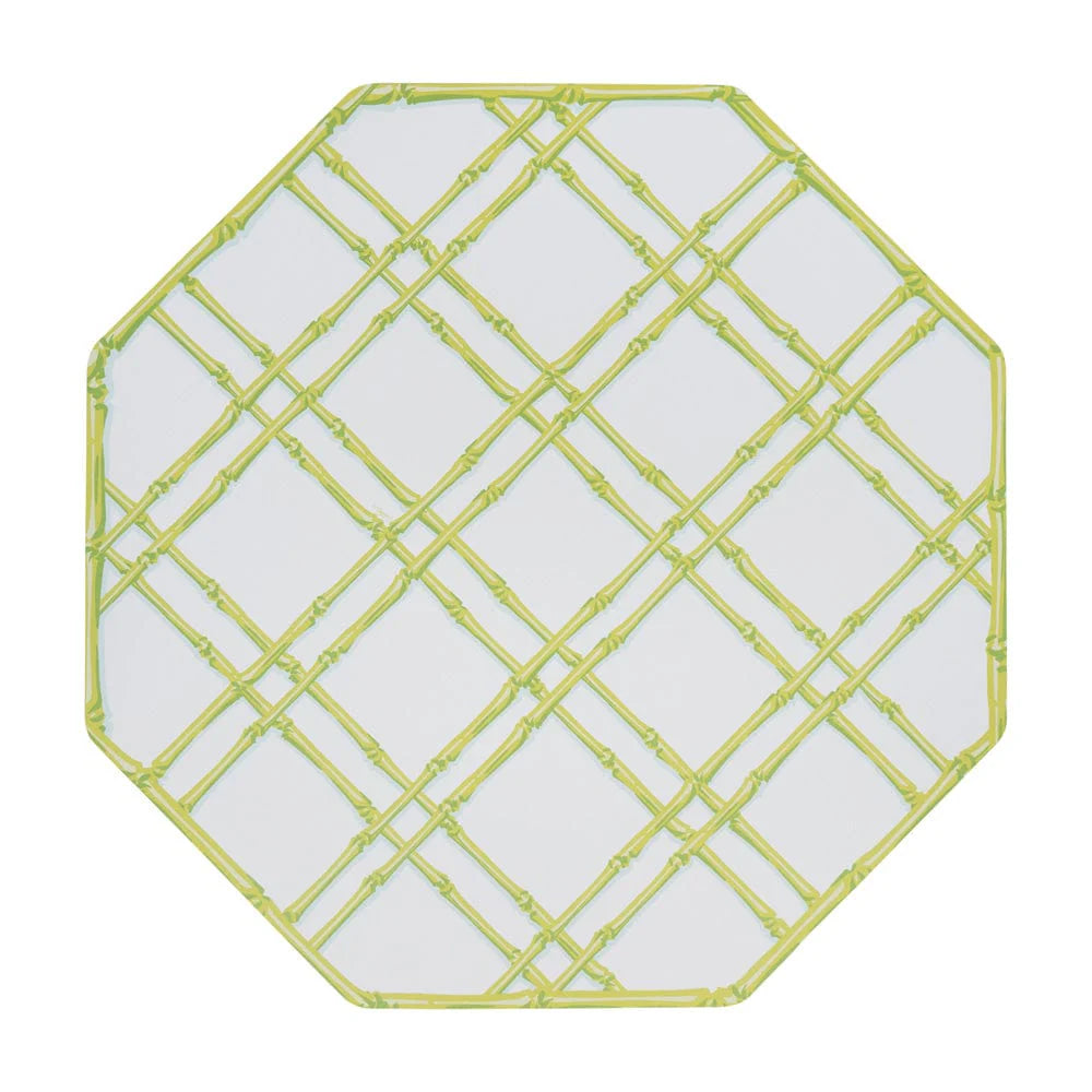 Bamboo Screen Moss Green Placemats
