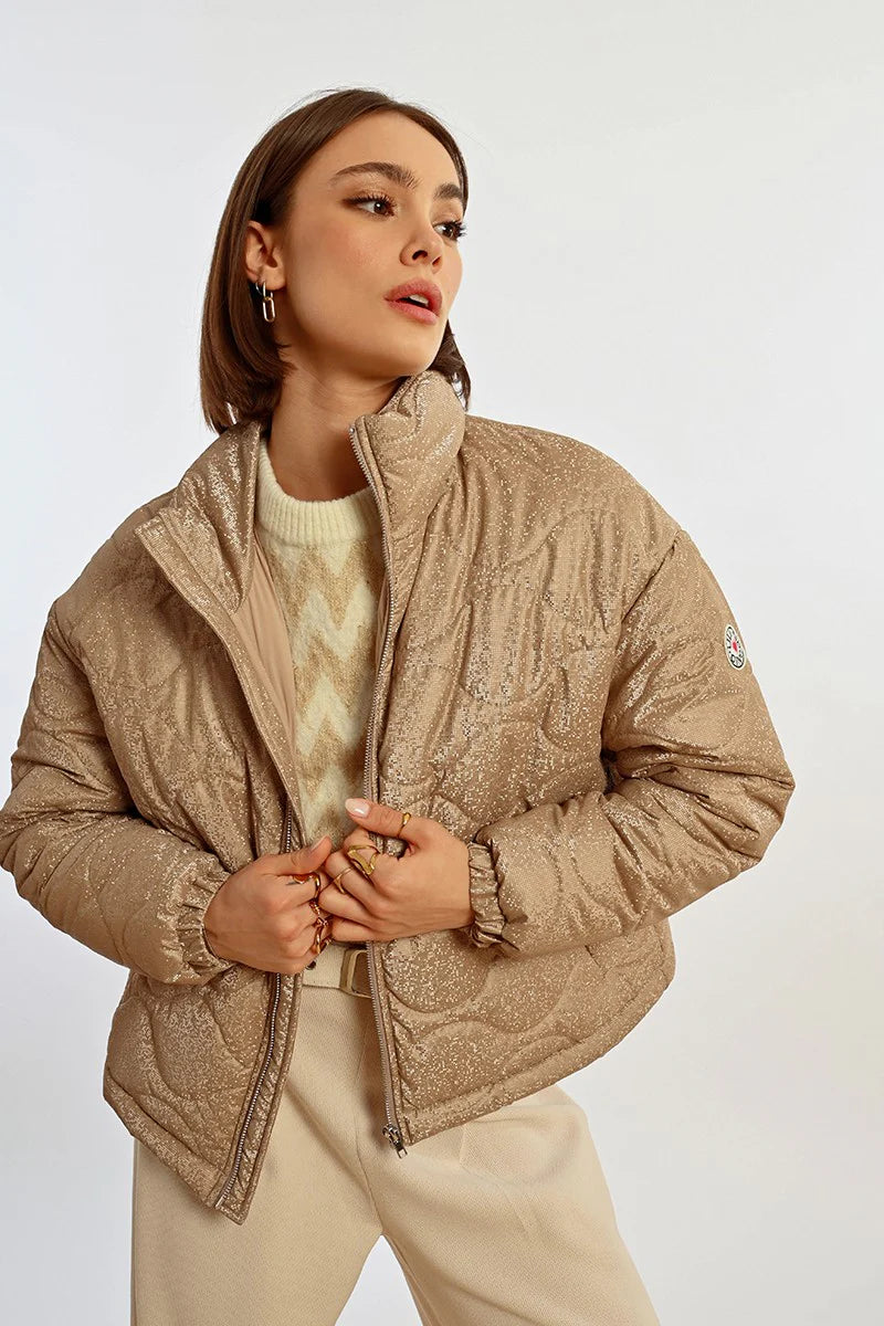 Topstitched Down Jacket