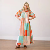 Apricot Stripe Oasis Dress