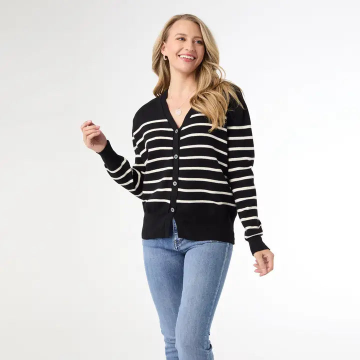 Winn Striped Cardigan