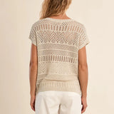 Tia Open Knit Sweater