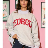 Georgia/ UGA Reversible Mockneck Sweatshirt