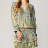 Lorna Pleated Mini Dress