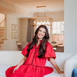 Contrast Gameday Dress