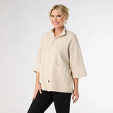 Heavenly Luxe Rhinestone Zip Cardigan