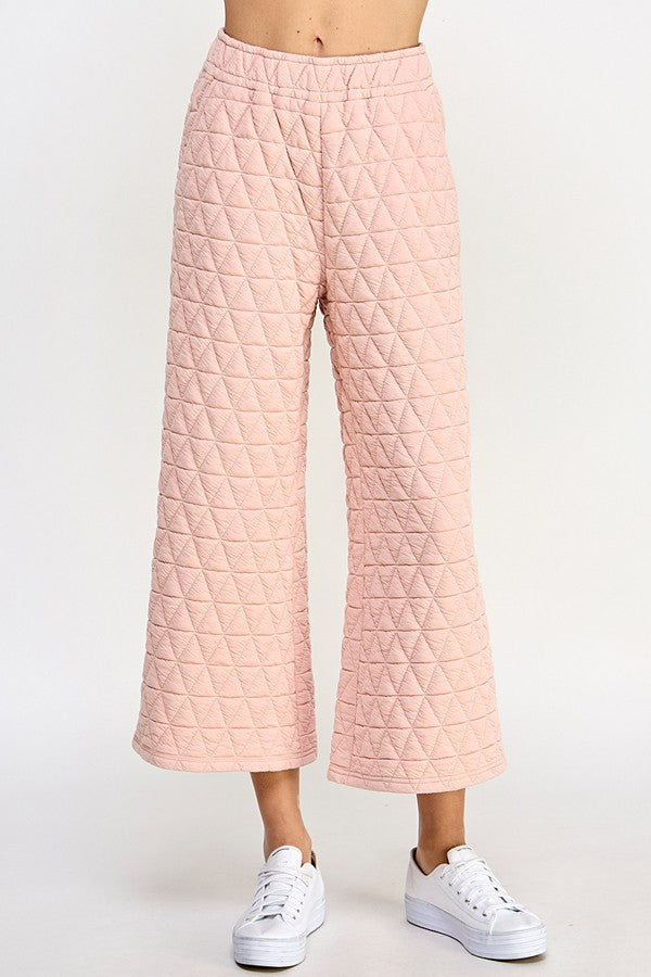 Quilted Sweatpants, Mystic
