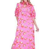 Dancing Peonies Maxi Dress