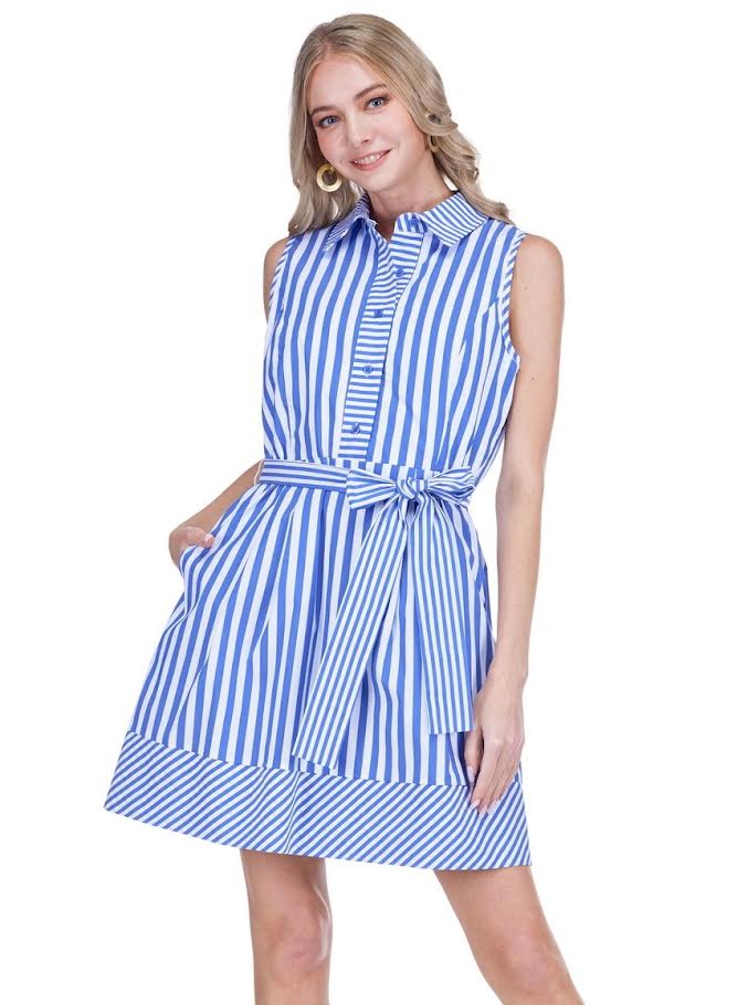 Sleeveless Button Dress