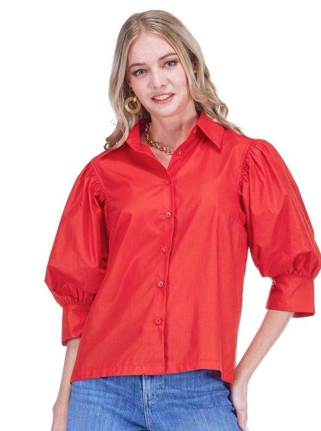 Jade Puff Sleeve Shirt