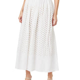 Crop Eyelet Maxi Skirt & Top Set