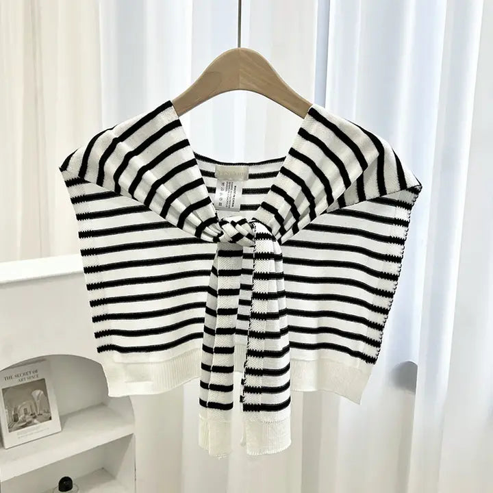 Knitted Striped Shawl