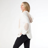 Tatyana Pieced Quilted Hooded Sweatshirt