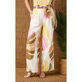 Lyla Printed Flowy Pant with Tie Waist
