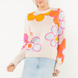 Daisy Fun Floral Sweater