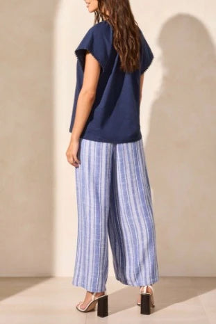 Split Neck Top w/Tassle