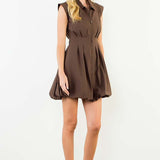 Amara Short Sleeve Zipper Dress