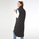 Shea Long Down Filled Quilted Vest