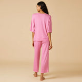 Dream Relaxed V-Neck with Capri Lounge Set