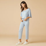 Dream Relaxed V-Neck with Capri Lounge Set