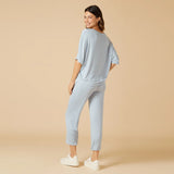 Dream Relaxed V-Neck with Capri Lounge Set