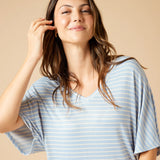 Dream Relaxed V-Neck with Capri Lounge Set