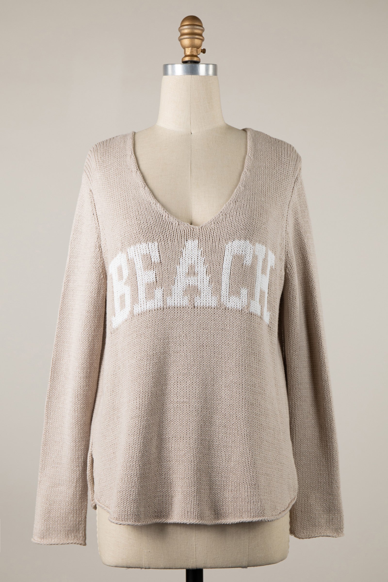 Beach V Neck Sweater