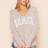 Beach V Neck Sweater