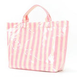 Large Stripe Vinyl Tote
