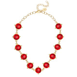 Round Crystal Choker Necklace