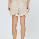 Josephine Eyelet Short