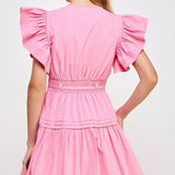 Abbi Flutter Mini Dress