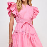 Abbi Flutter Mini Dress