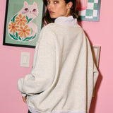 Georgia Reversible Mockneck Sweatshirt