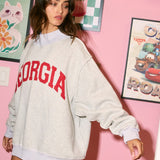 Georgia Reversible Mockneck Sweatshirt
