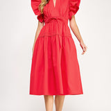 Abbi Flutter Midi Dress